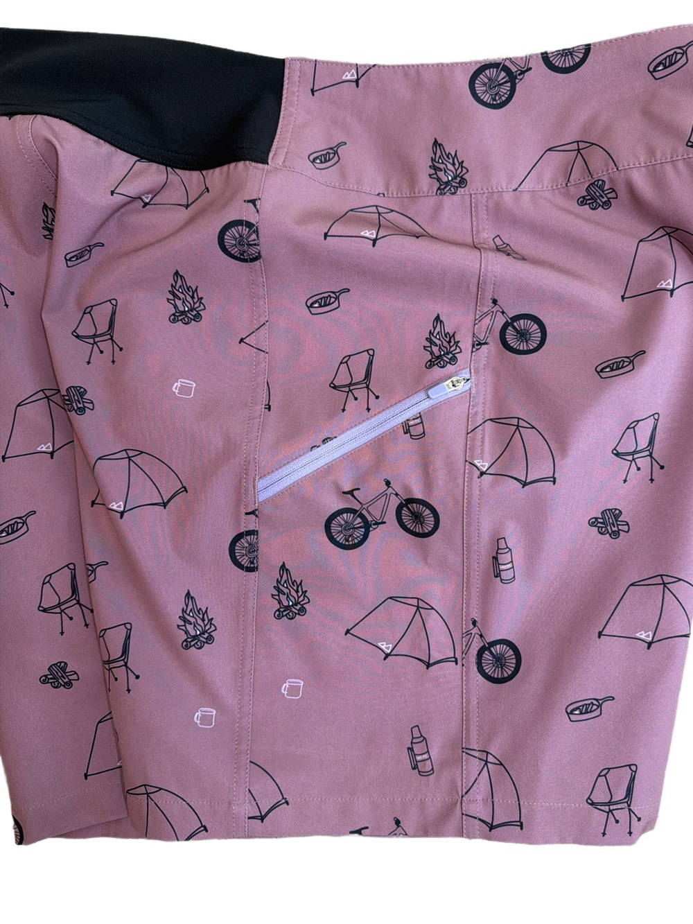 Wild Rye Ruby Mountain Bike Shorts in Camp Mauve Print - Picture 9 of 9